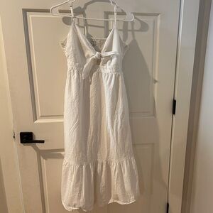 J. Crew White Midi Dress